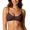 Coffee, variant on Women Wireless Bra Lace Strappy Back Cross-Tie Detail Thin Design Slimming Fit Date Party Wear Purple M