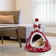 thumbnail image 4 of Cama para mascotas, nido para gatos y perros, cueva, perrera, nido para cachorros y gatos, cálida y cómoda para interiores M, 4 of 8