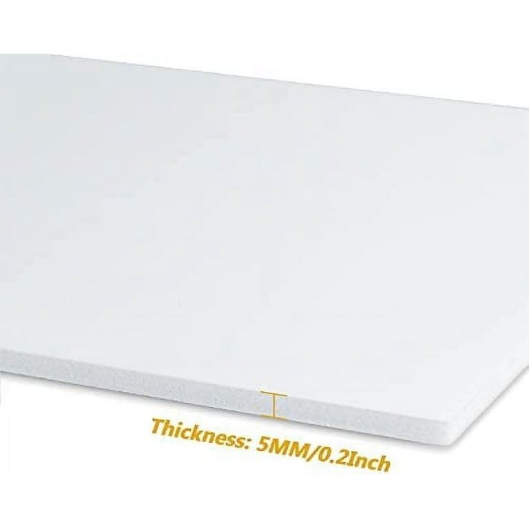 36 Pieces White Foam Board 8”x 12”, 3/16 Thick Foam Core Board