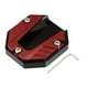 thumbnail image 1 of Universal Motocicleta Cabra Pata Almohadilla CNC Lateral Soporte Rojo, 1 of 1