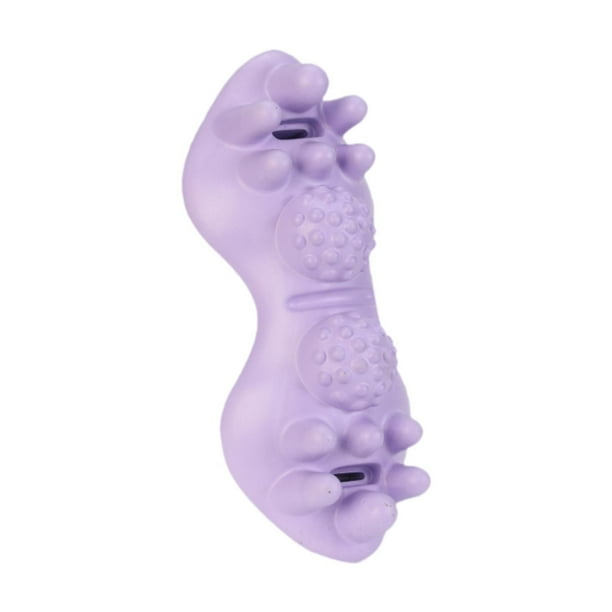 Masajeador de espalda y cuello Shiatsu, almohada de masaje EVA, almohada de masaje cervical resistente para Púrpura