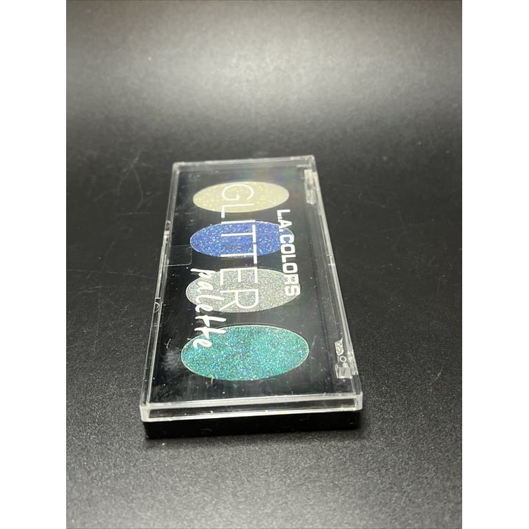 【ゆいまーる】ラボコスメティカ ダクティレ & ネベ & ネロ L.A. COLORS Eyeshadow Glitter Palette, Mysterious, 0.15 fl oz