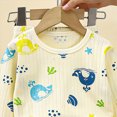 thumbnail image 4 of TOWED22 Toddler Baby Boy Girl Fall Winter Clothes 2-Piece Graphic Print Long Sleeve Sweatshirt Tee Tops Pants Infant Outfits Clothing Set(Brown,6-12 M), 4 of 6