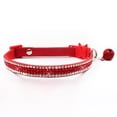 thumbnail image 3 of Collar de perro perfecl de imitación de cristal con campana Rojo XS, 3 of 8