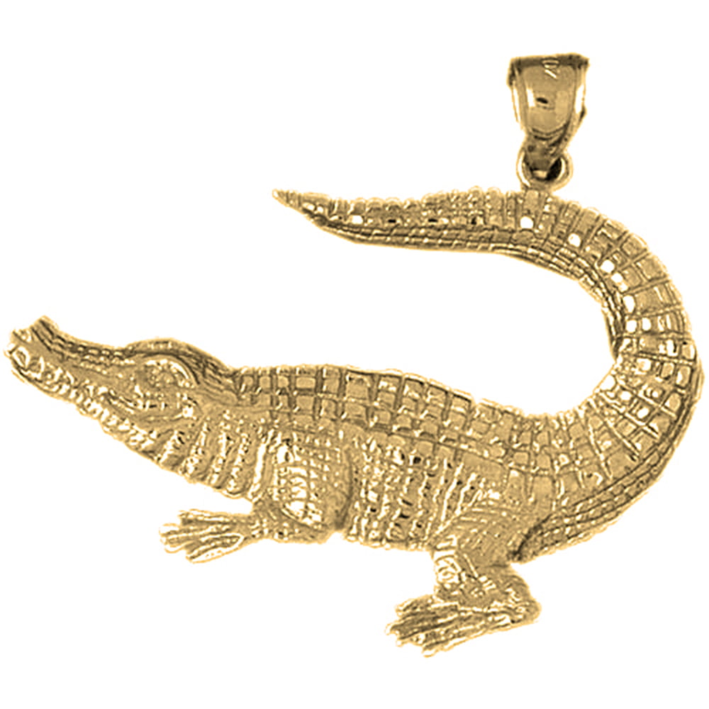 12 mm Jewels Obsession Aligator Pendant 14K Rose Gold Aligator Pendant