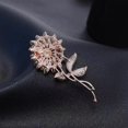 thumbnail image 3 of Broches de girasol para mujer, moda de Austria, diamantes de imitación de cristal, broches de flores doradas elegantes, flores de sol brillantes, 4 Uds., 3 of 4