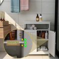 thumbnail image 6 of RASOO Bathroom Storage Cabinet White Freestanding Organizer Cabinet for Bathroom, Living Room (2 Doors and one Adjustable Shelf), 6 of 7