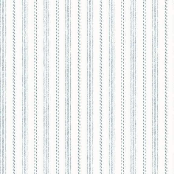 Tempaper Nautical Stripe Aqua Blue Peel and Stick Wallpaper, 20.5" x 16.5'