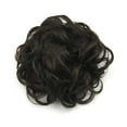 thumbnail image 2 of Messy Curly Bun Black Brown Hair Chignon Rubber Band Hair Bun Donut Roller Hair Piece Scrunchies, 2 of 6