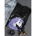 thumbnail image 3 of Stylized Unicorn Shaped T-Shirt Women -Image by Shutterstock, Female XX-Large, 3 of 4