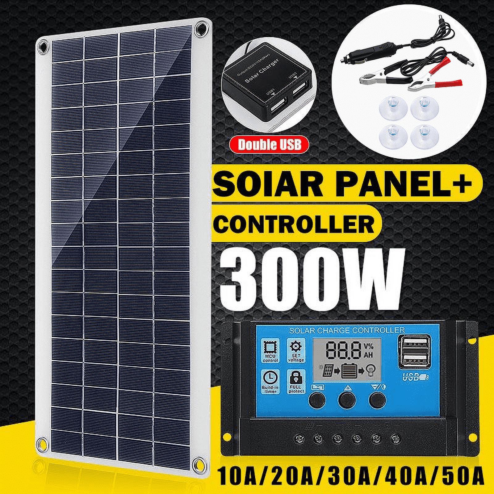 PEPISKY 300W Flexible Monocrystalline Solar Panel Kit with 20A Controller