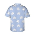 thumbnail image 3 of Daiia Cute Poodle Dog Hawaiian Shirt for Men Gentle Cotton Regular Short Sleeve Casual-Medium, 3 of 9