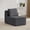 Gray, variant on KIGOTY Modular Sectional Sofa，Modular Cloud Couch Sofa for Living Room,1 PCS-Ottoman, White