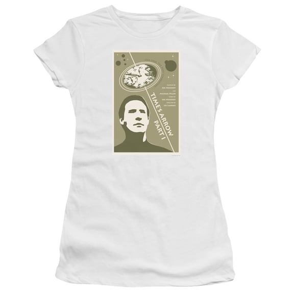 Star Trek Tng Season 5 Episode 26 Junior Women's Sheer T-Shirt White