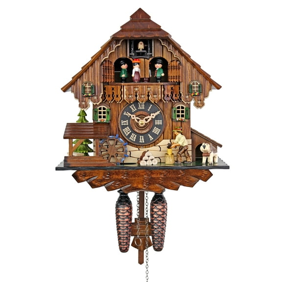 Adolf Herr Quartz Cuckoo Clock - The Busy Wood Chopper