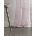 thumbnail image 3 of Dainty Home Rita Floral Embroidered Light Filtering Curtain 38 x 108 Inch 2 Panels, Blush, 3 of 5