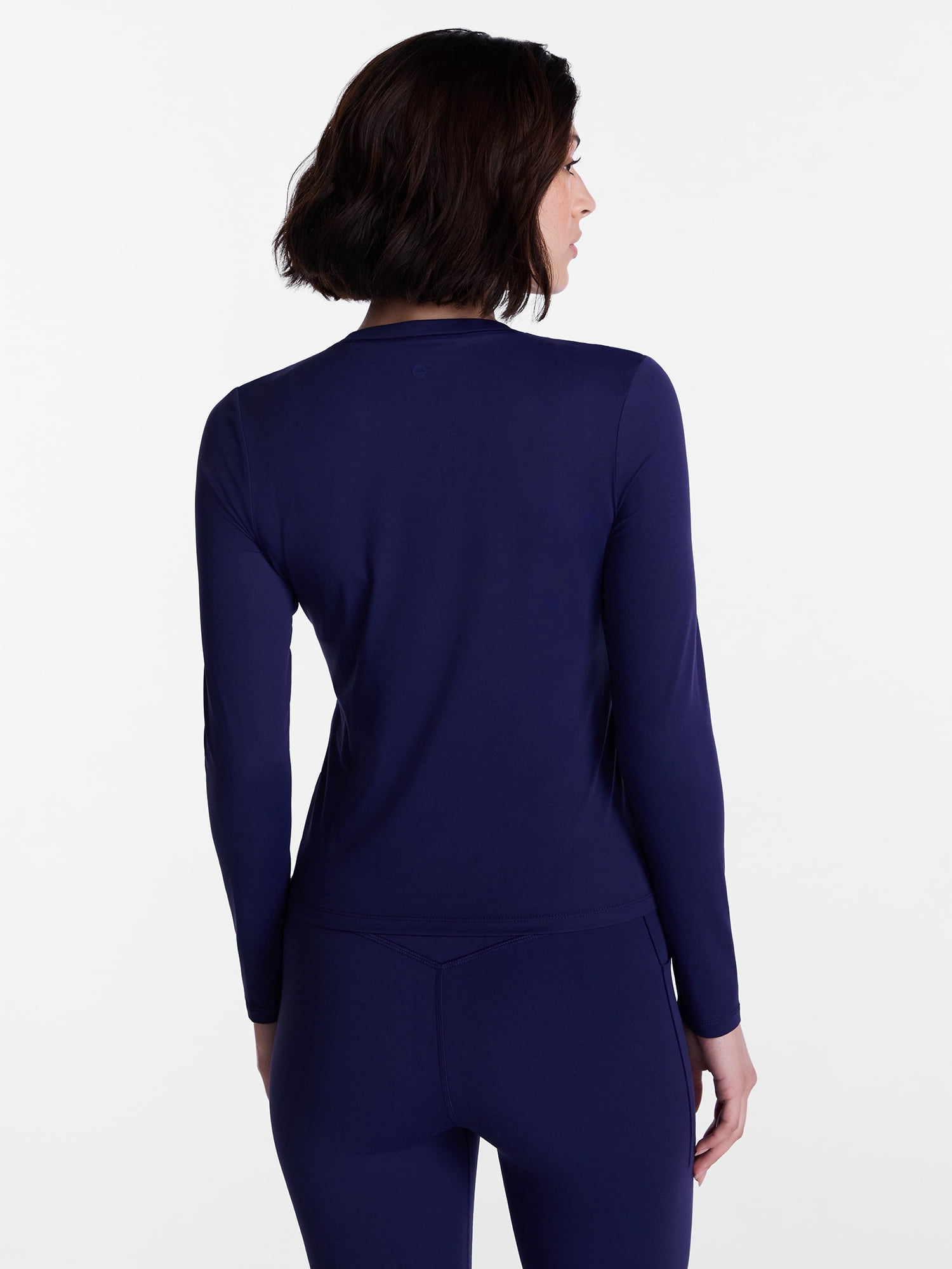 Avia Women’s and Women's Plus SoftSculpt Top with Long Sleeves, Sizes XS-4X