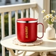 thumbnail image 6 of Dvumao 13.5 oz Stainless Steel Mug, Insulated Coffee Cup with Lid and Handle for Home and Office, 6 of 7
