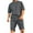Dark Gray, variant on TMOYZQ 2 Pieces Outfits for Men Summer Sweatsuit Short Sleeve T-Shirts and Cargo Shorts Casual Athletic Daily Sets Oversize Lightweight Quick Dry Loungewear