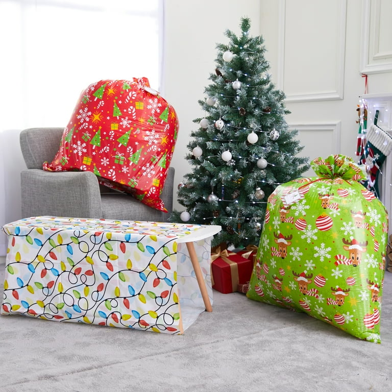 Joyfy Pcs Large Christmas Gift Bags Xmas Presents 44”x 36” Jumbo