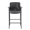 thumbnail image 4 of Home Square 2 Piece Mesh-Back Counter Stool Set with Arms in Black, 4 of 7