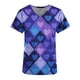 thumbnail image 2 of TaTaai Valentine Day Print Women Scrub Top Pure Cotton Loose Fit Short Sleeve V Neck Patch Pocket Soft Stretch Medical Work Casual Wear Gift, 2 of 5