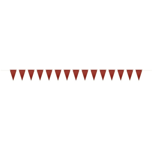 Chalkboard Paper Pennant Banner, Red, 9ft