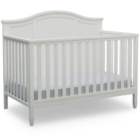 Delta Children Madrid 4-in-1 Convertible Baby Crib, Bianca