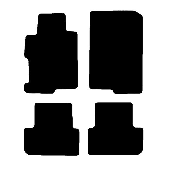Custom Fit Carpet Floor Mats for 2013–2017 Honda Accord Coupe, 4-Piece Set, Black, Made in USA