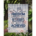 thumbnail image 3 of Freedom Must be Achieved Garden Flag, 3 of 3