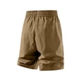 thumbnail image 5 of Cargo Shorts for Men Summer Casual Elastic Waist Loose Fit Breathable Knee Length Work Shorts with Pockets, 5 of 5