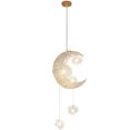 thumbnail image 1 of LED Pendant Light, Modern Moon Star Shape LED Pendant Lamp Chandelier Ceiling Light , Warm White, 1 of 9
