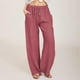 thumbnail image 1 of WILLBEST Pantalones Casuales de Mujer, Pantalones Anchos, Cintura Larga, Cordón Ajustable, Lino, Elásticos, Pierna Lisa, Cómodos para Uso Diario. XXXL, 1 of 5