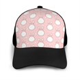 thumbnail image 3 of Naloa Cute Rabbit Adult adjustable Print Baseball Hat, Patchwork curved brim baseball capfor Men and Women, One Size, 3 of 5