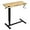 Wood, variant on Overbed Table with Wheels, Mobile Standing Table Rolling Laptop Table, Adjustable Height Hospital Bed Table with Cup Holder, USB Port and PAD Slot