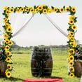 thumbnail image 4 of Guirnalda artificial de girasoles de seda Uieke, 2,3 m, 3 m, 4 of 9