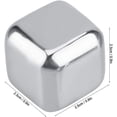 thumbnail image 5 of Stainless Steel Reusable Ice Cube Whiskey Stones Set, 0.9 Inch Chilling Cubes Stones Whiskey Rocks Chill Rocks for Wine Beer,(4 pcs), 5 of 5
