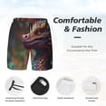 thumbnail image 3 of Balery Rainbow Scales Fantasy Dragon Bañador para hombre, shorts de playa de secado rápido con entrepierna y forro de compresión-X-Large, 3 of 6