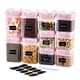 thumbnail image 1 of Juego de recipientes herméticos U-QE para almacenar alimentos, 10 unidades, color rosa, 1 of 9