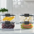 thumbnail image 4 of Rubbermaid Brilliance Food Storage Containers, 18 Piece Set, Leak-Proof, BPA Free, Clear Tritan Plastic, Food Storage, 4 of 7