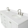 thumbnail image 6 of Ariel Cambridge 73 In. Double Oval Sink Vanity With White Quartz Countertop In White, 6 of 10
