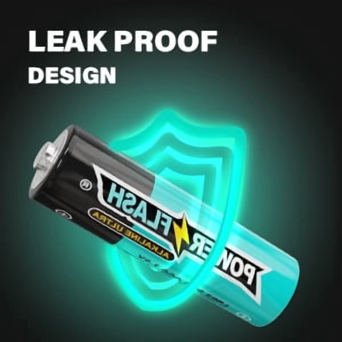 POWERFLASH Small Pack AAA-108 Count with 10 Year Leak-Free Warranty, Long-lasting Power - Alkaline 1.9V Compact Size for Remote Controls, Toys & Keyboards