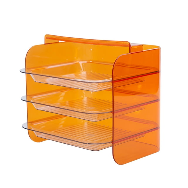 Multi-Layer Veggie Prep Tray - Dishwasher-Safe Kitchen Organizer with Drain Holes, Hot Pot/Party Food Serving Platter