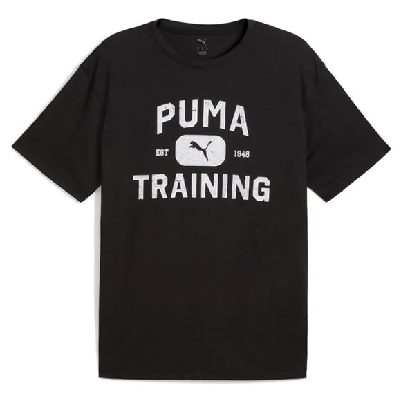 Playera Puma M Graphics Train Logo RLXD para Hombre 526568-01 negro XL