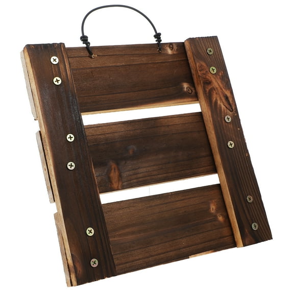 FRCOLOR Rustic Wood Hanging Planter for Home Wall Mount Indoor Living Room Decor Planters for Indoor Plants