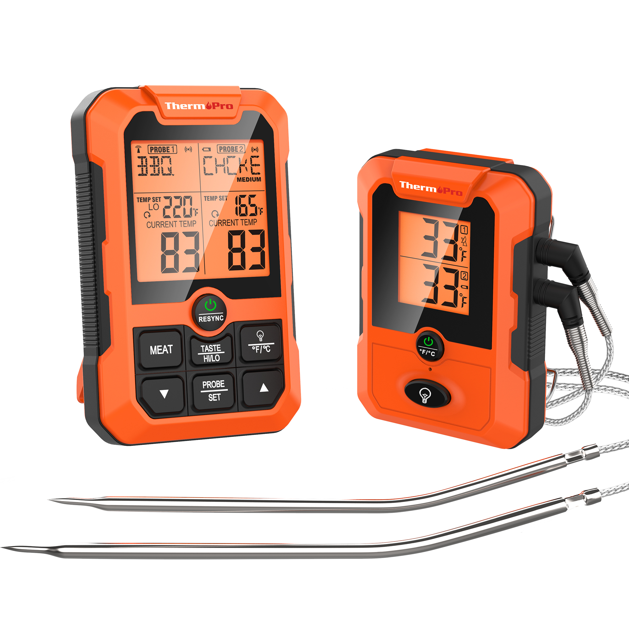 ThermoPro TP810W Wireless Meat Thermometer of 500FT, Dual Probe Meat