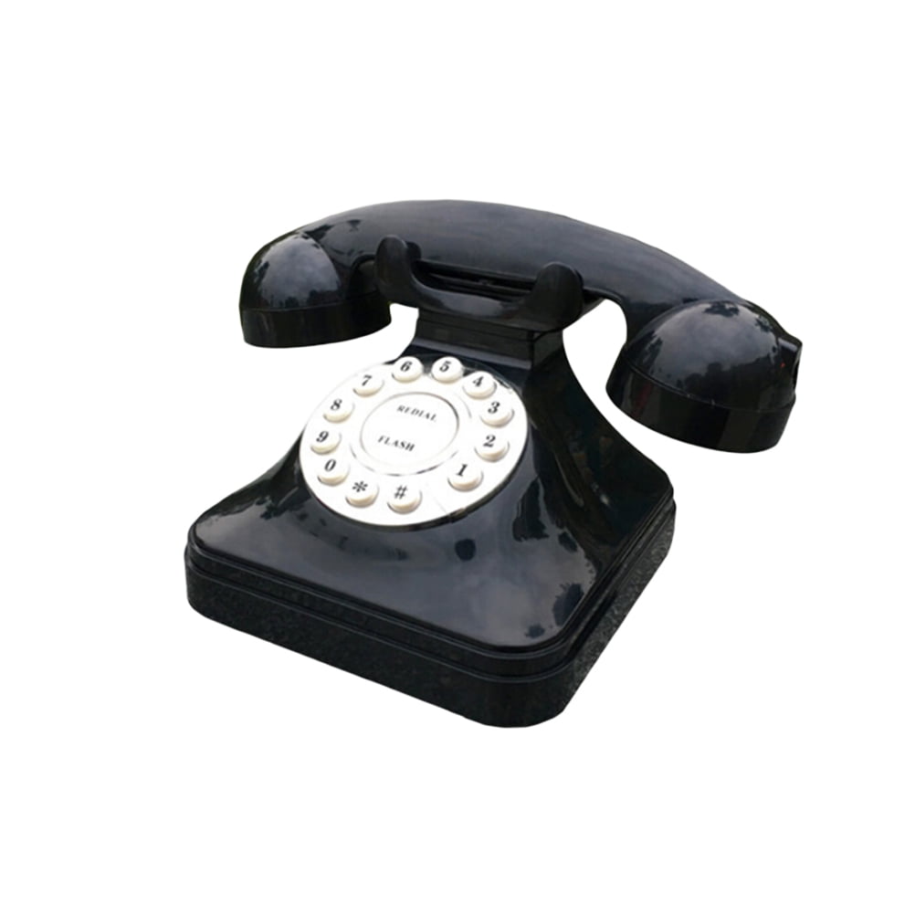 Hemoton Vintage Retro Antique Phone Wired Corded Landline Telephone