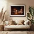 thumbnail image 3 of Lonely Night - Ticonderoga New York Photography Nightlife Street Photography Cityscape Architecture Vintage City Black Framed Wall Art Print 5 x 7 inches, 3 of 4