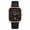 Black, variant on Women's Men's Square Leather Watch: Analog Quartz Movement Date Calendar PU Leather Strap Bar Scale Dial Daily Wristwatch, Unisex