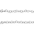 thumbnail image 3 of 20" 6 mm Heart Link Necklace in Sterling Silver, 3 of 4